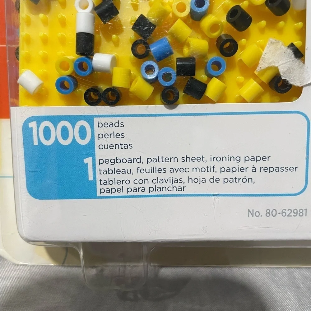 Perler Minions Stuart Fused Bead Kit - Yellow and Blue